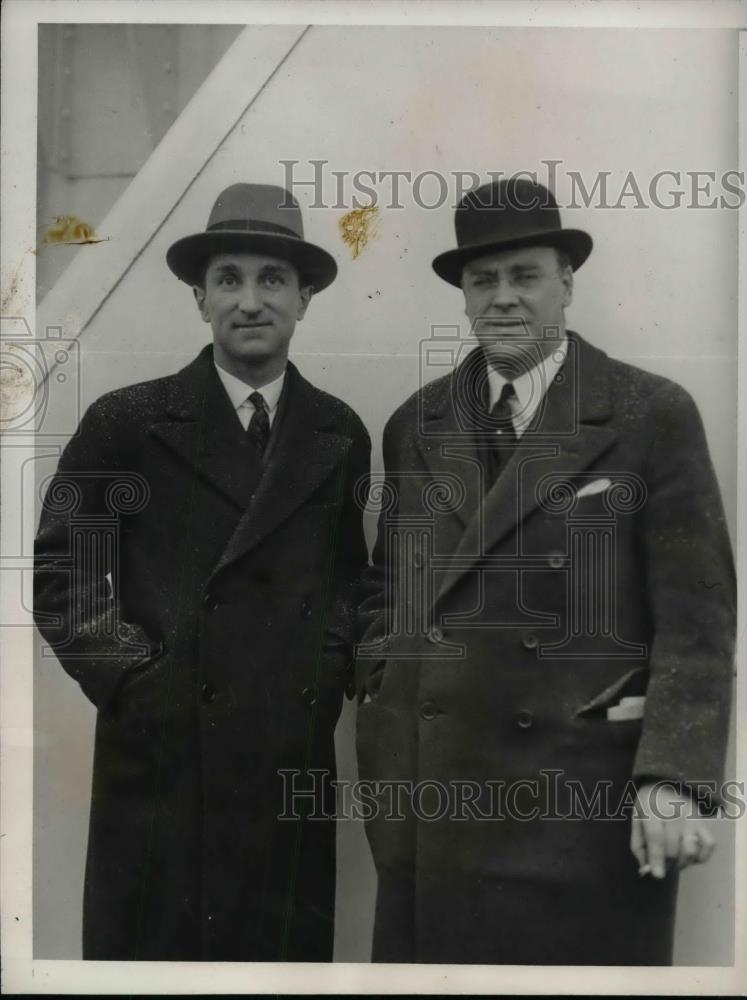 1932 Press Photo Jean Arthur New Secretary General Of French Line - nea67115 - Historic Images