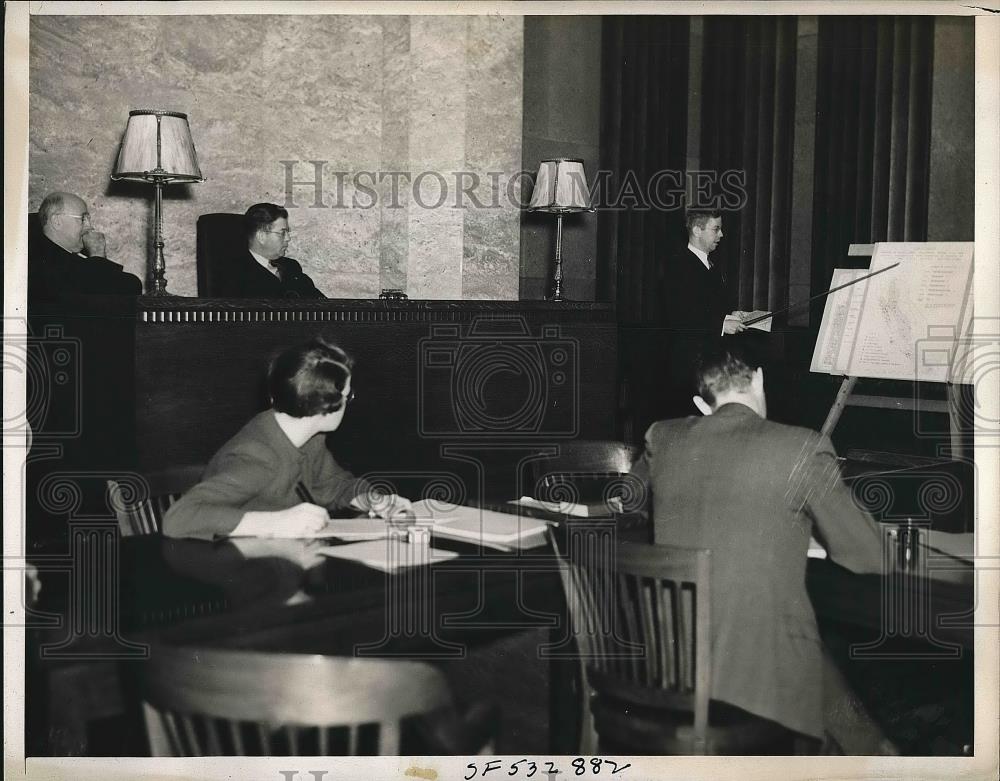 1939 Press Photo Senate Civil Liberties Committee Robert LaFollette - nea64608 - Historic Images