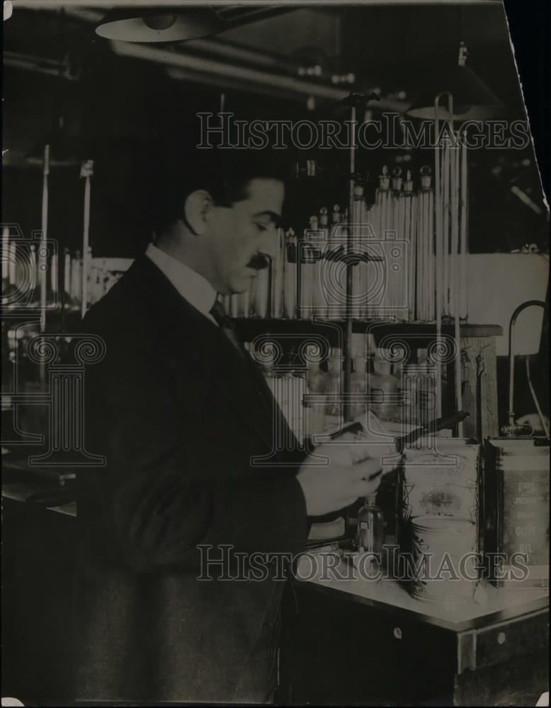 1921 Press Photo Dr. Carl L. Alsberg, Food Research Institute, Leland Stanford - Historic Images