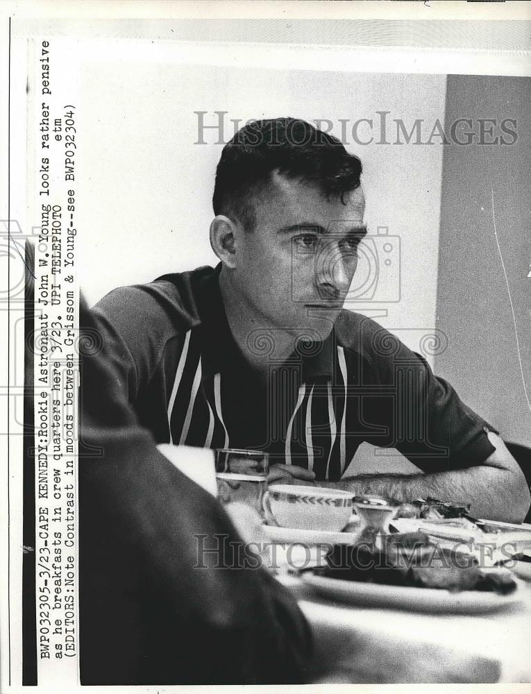 1965 Press Photo Rookie Astronaut John W Young - Historic Images