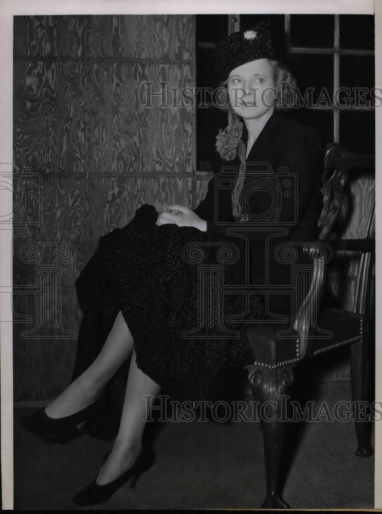 1939 Press Photo Chicago, Ill. Mrs Thelwynne Hill at divorce court - Historic Images