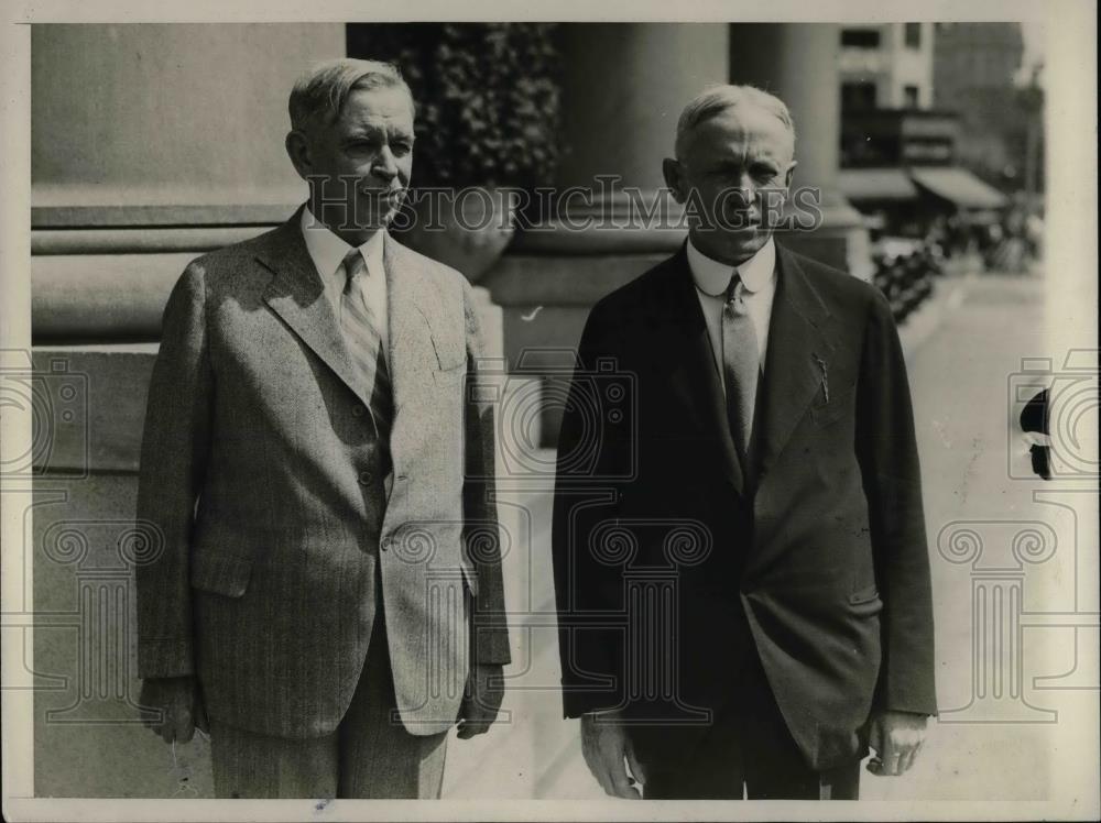 1929 Press Photo Dr. Hubert Work, Claudius Huston, Republican National Committee - Historic Images