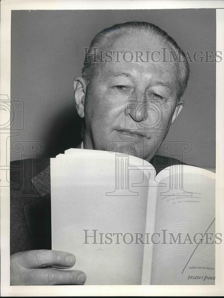 1955 Press Photo Congressman John B. Hollister New Head Of Foreign Aid Program - Historic Images