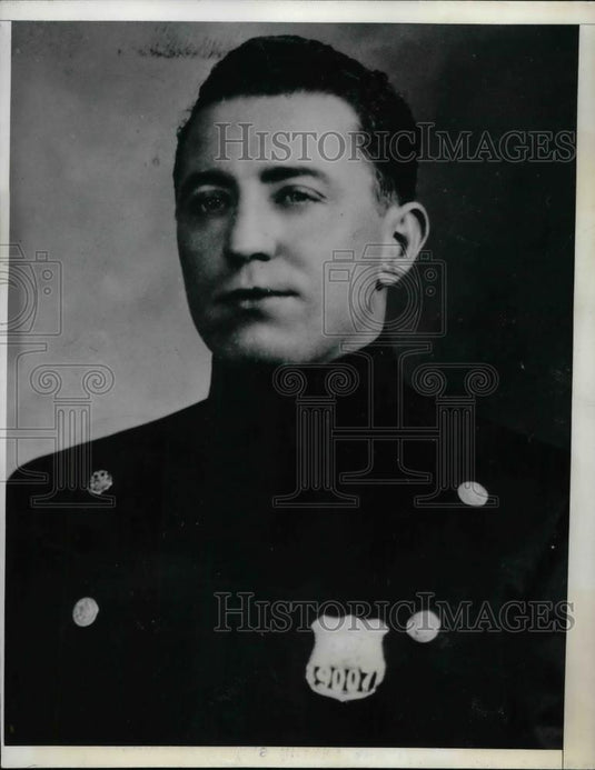 1941 Press Photo Patrolman Thomas Quinn, charged with extortion - nea74664 - Historic Images