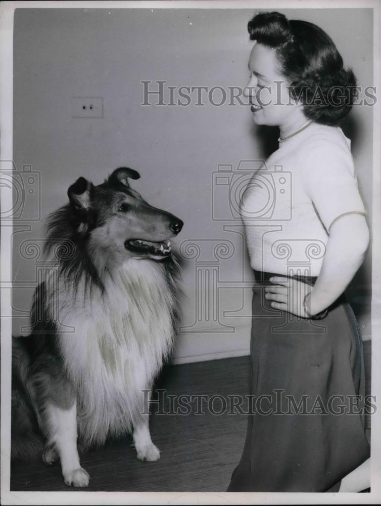 1953 Press Photo Mary Louise Swetlik will officiate at the dog show - Historic Images