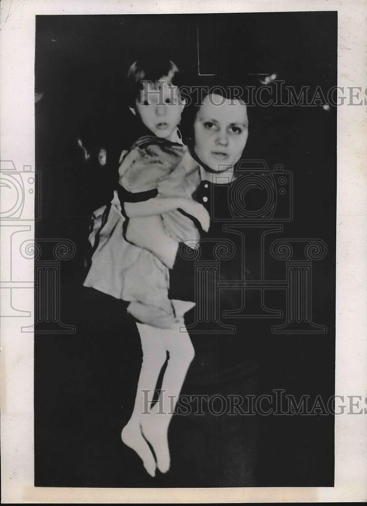 1938 Press Photo Alice Marie Harris Age 6 Grandfather Cleared of Abusing Her - Historic Images