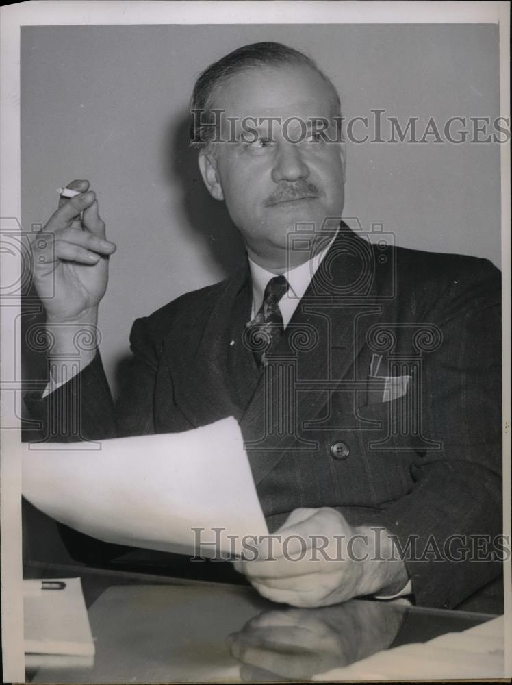 1939 Press Photo Chicago, Ill. Mr Christopher J. Hill at divorce court - Historic Images