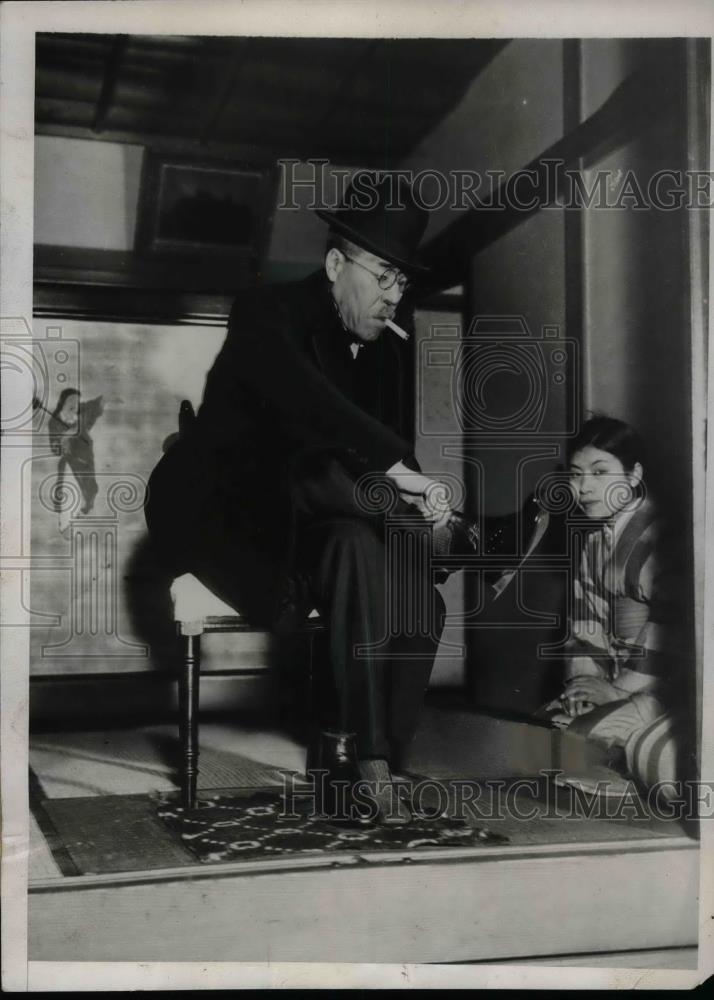 1933 Press Photo Toyko, Japan Prime Minister Baron Kiichiro Hiranuma - nea69397 - Historic Images