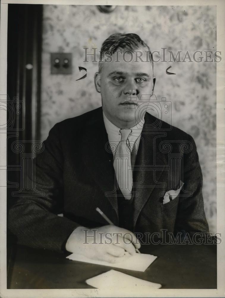 1923 Press Photo George Eckerson,Republican spokesman - nea69842 - Historic Images