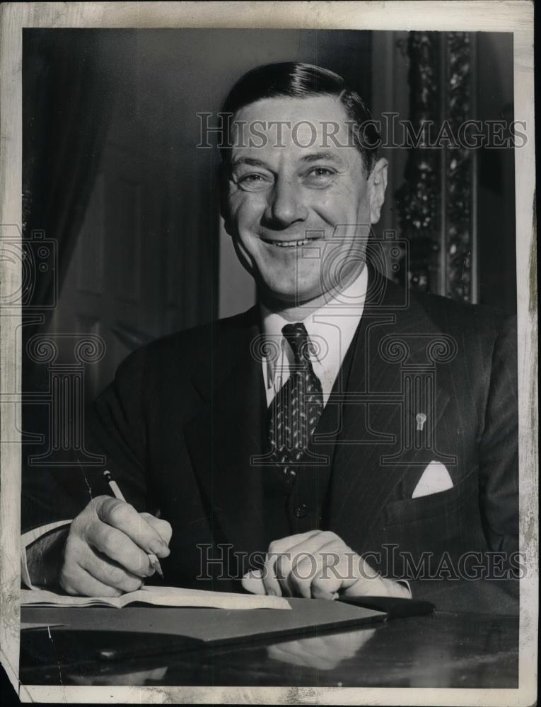 1941 Press Photo Former Governor Burnet Maybank South Carolina Office - Historic Images
