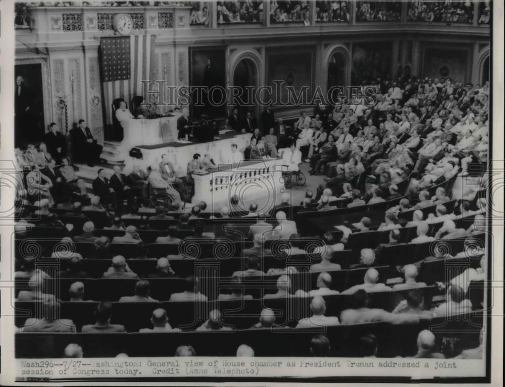 1948 Press Photo The House of Reps. chamber in D.C.opening session of Congress - Historic Images