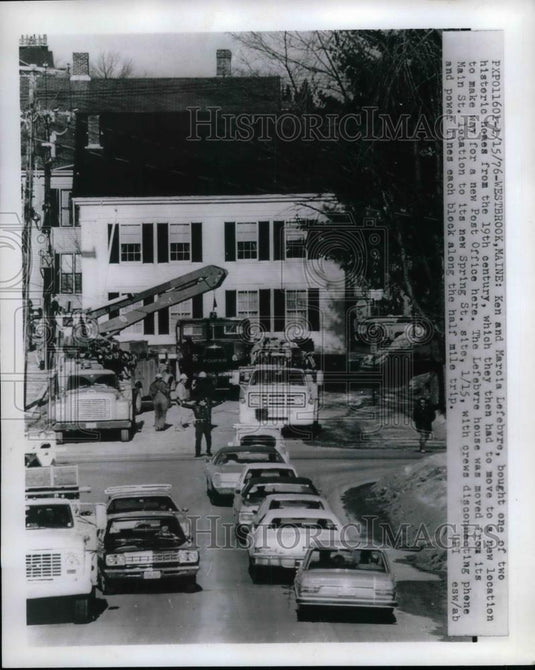 1976 Press Photo Ken and Marcia Lefebyre purchased historic home - nea74429 - Historic Images
