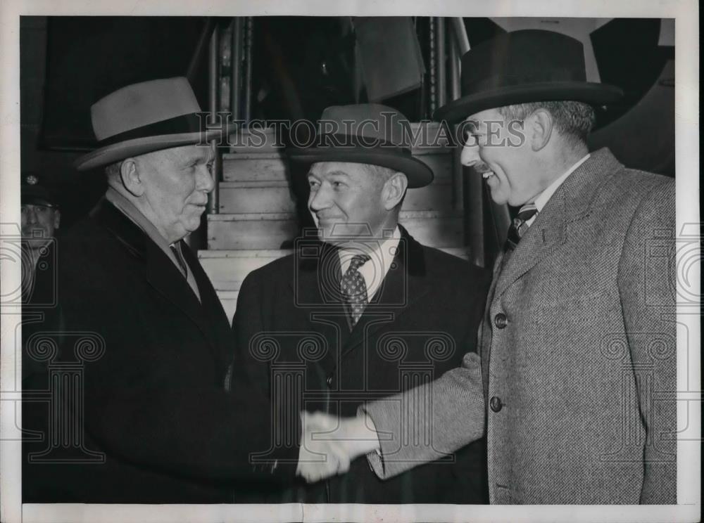 1947 Press Photo Sec. of State George Marshall, Lewis Douglas, Dean Acheson - Historic Images