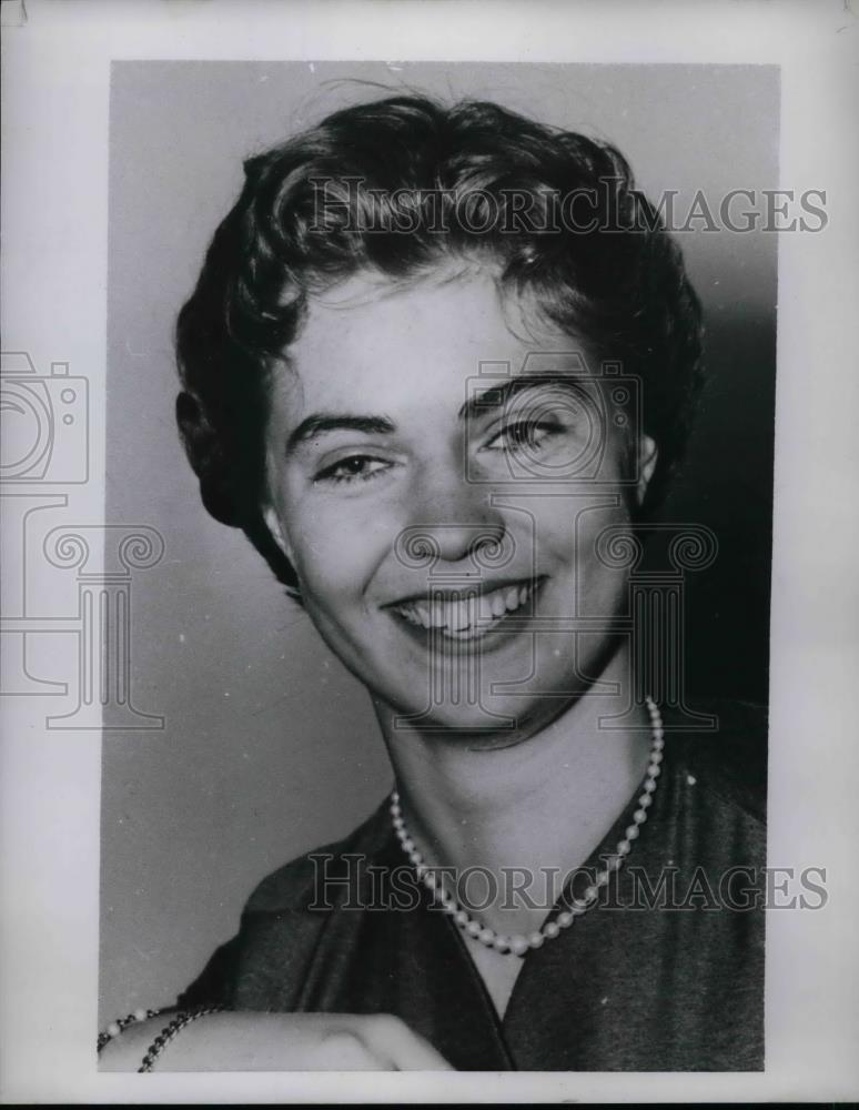 1958 Press Photo Princess Margaretha Of Sweden Pearls Royalty - nea75555 - Historic Images