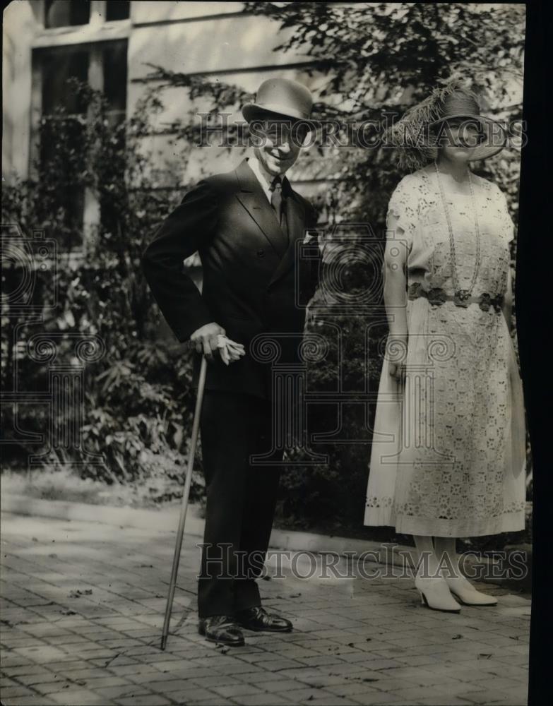 1923 Press Photo Lady Jones & Prince Bibesco - nea74658 - Historic Images