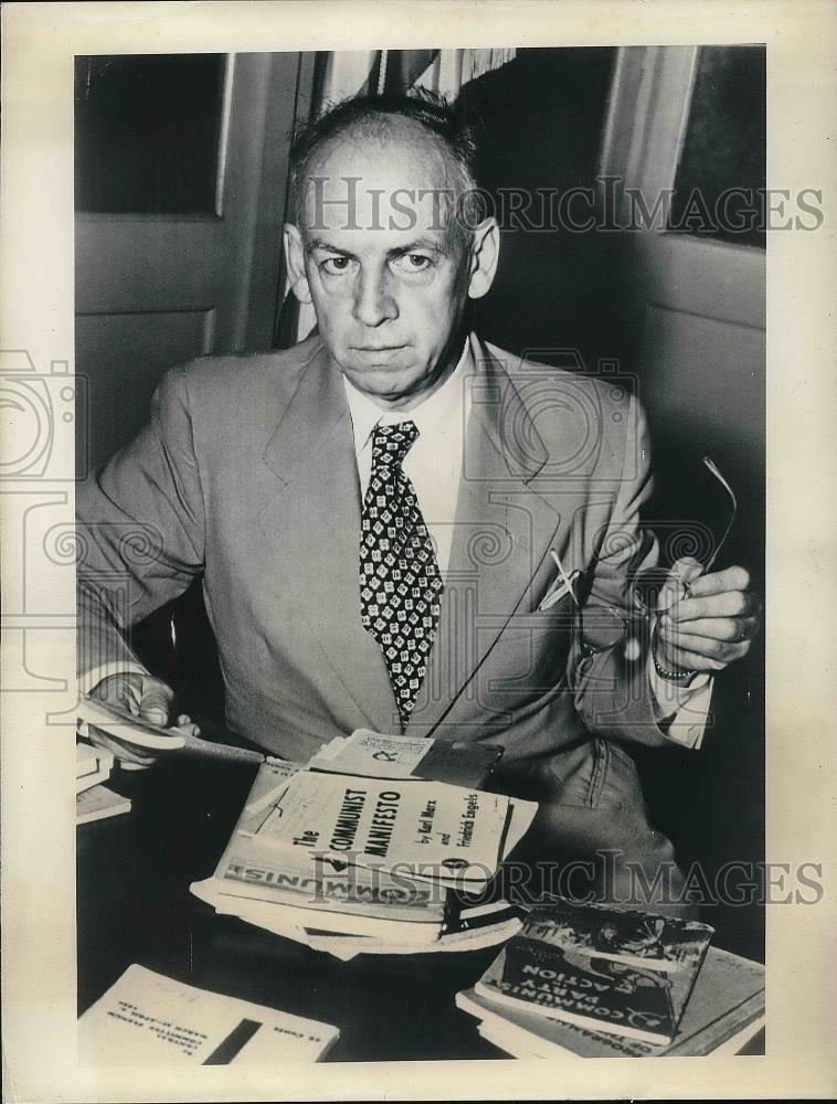 1948 Press Photo Louis Bulenz hard at work. - nea87286 - Historic Images