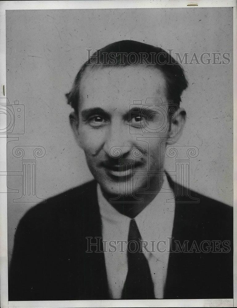 1933 Press Photo A printer Forrest Myers - nea87399 - Historic Images