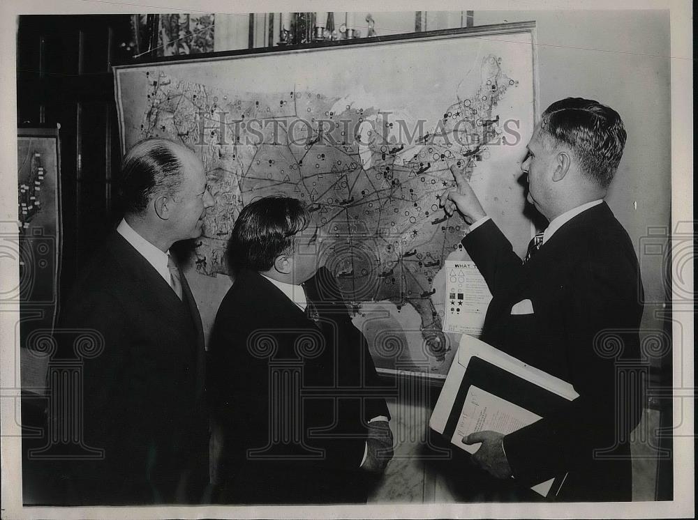 1939 Press Photo Mayor LaGuardia Attending Aviation Forum at Washington DC - Historic Images