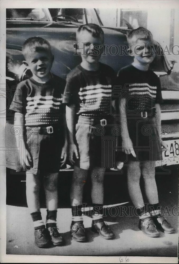 1953 Press Photo Missing Children Found Dead Woodrow Twins, Blackstock - Historic Images