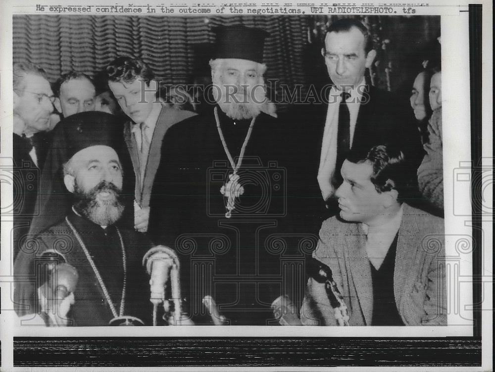 1959 Press Photo Cypriot President Archbishop Makarios Speaks - Historic Images