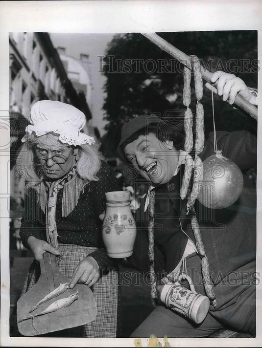 1956 Press Photo Brussels Belgium Flemish Painting Paysan Wedding - nea79959 - Historic Images