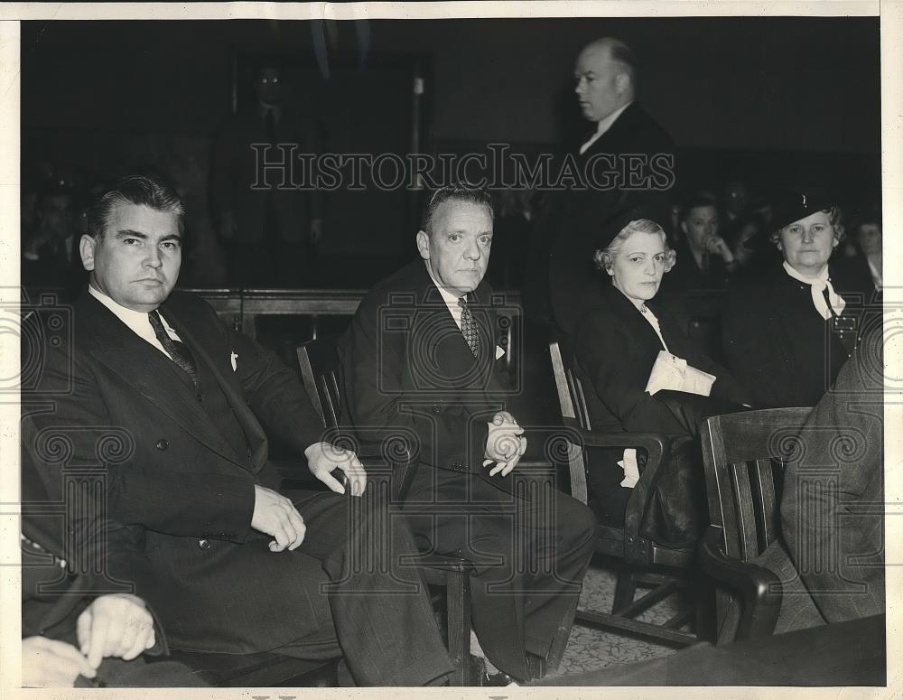 1939 Press Photo Civil Comm. George Lyon, Harry Martin Charged With Misdemeanor - Historic Images