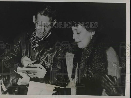 1936 Press Photo Lieut. A Sterling airrace Michell - nea92851 - Historic Images