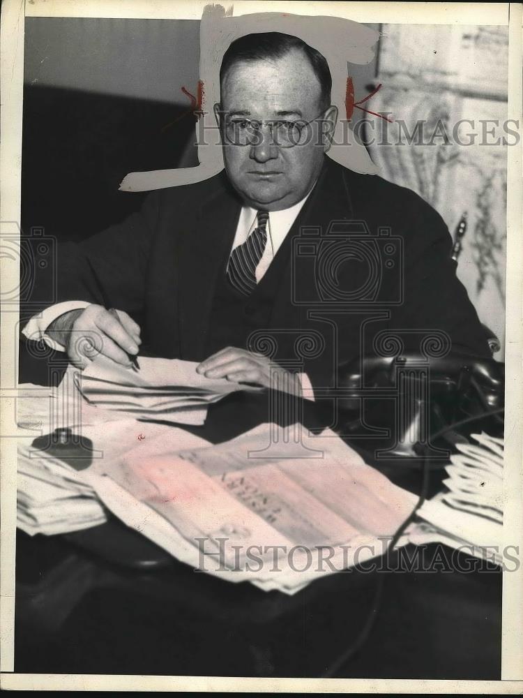 1935 Press Photo Sen. Francis Maloney of Connecticut - nea84109 - Historic Images