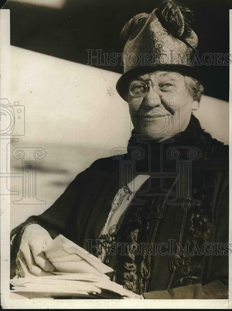 1928 Press Photo Mrs Katherine Osborne good angel of Boston Students&#39; Union - Historic Images