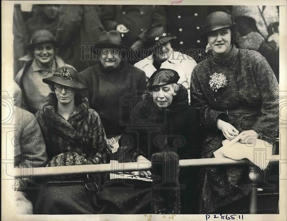 1934 Press Photo Mrs M Roosevelt, Mrs A Campbell, Mrs HL Roosevelt - nea90434 - Historic Images