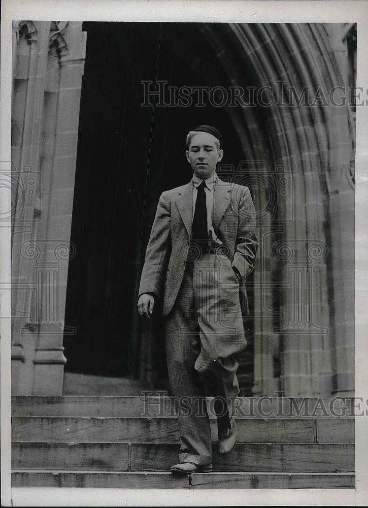 1937 Press Photo John Lewis Jr, son of CIO chief at Princeton Univ. - nea92991 - Historic Images