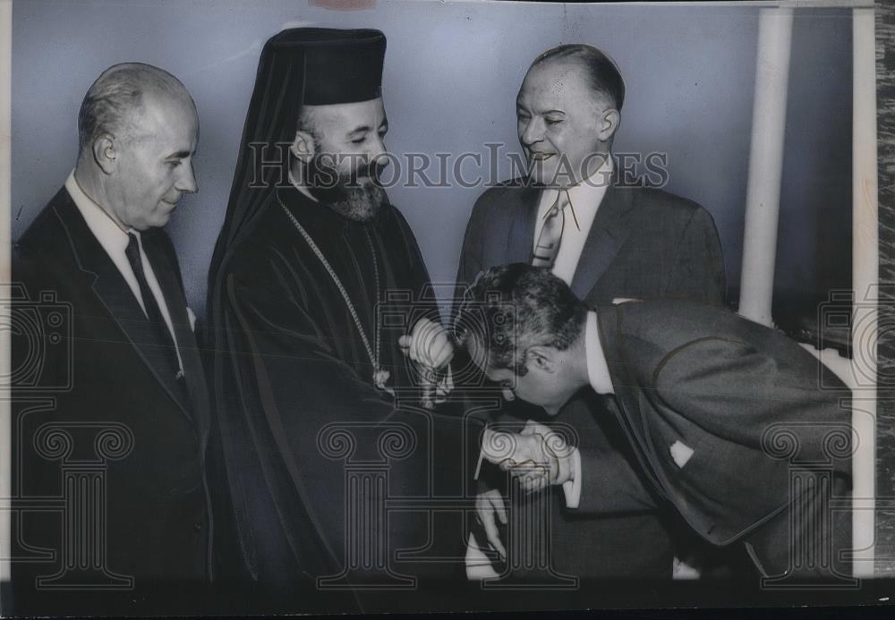 1957 Press Photo Archbishop Makarios Greece Cyprus - nea92343 - Historic Images