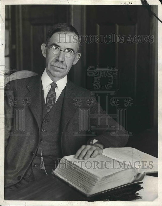 1930 Press Photo Judge Andrew Bruce, Law Professor, Northwestern University - Historic Images