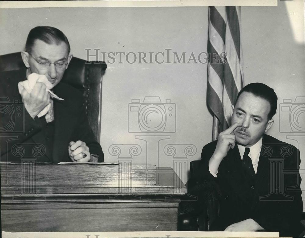 1937 Press Photo LA Coronors Jury, James Horton &amp; coroner Montfort - nea90937 - Historic Images
