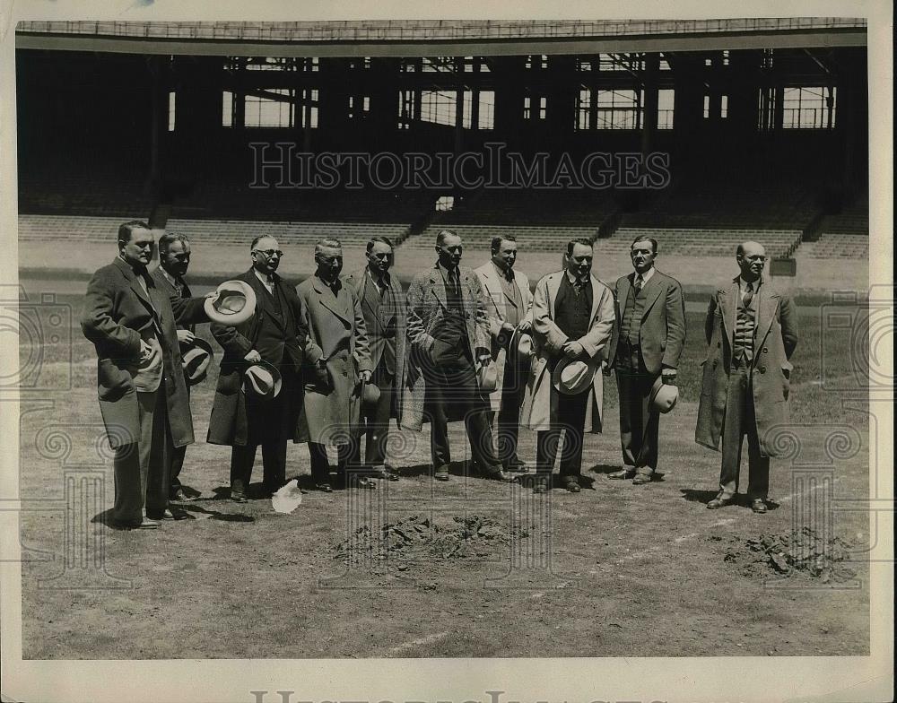 1932 Press Photo B Evans, WR Ryan,FH Clary,A Bradley,FT Matia,FV Dellen.EE Adams - Historic Images