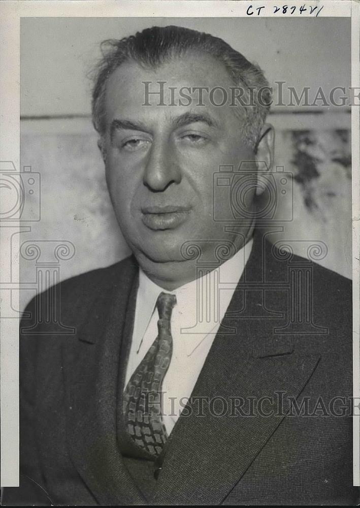 1934 Press Photo Irving Levinson General Manager Of Factory Arrested On Charges - Historic Images