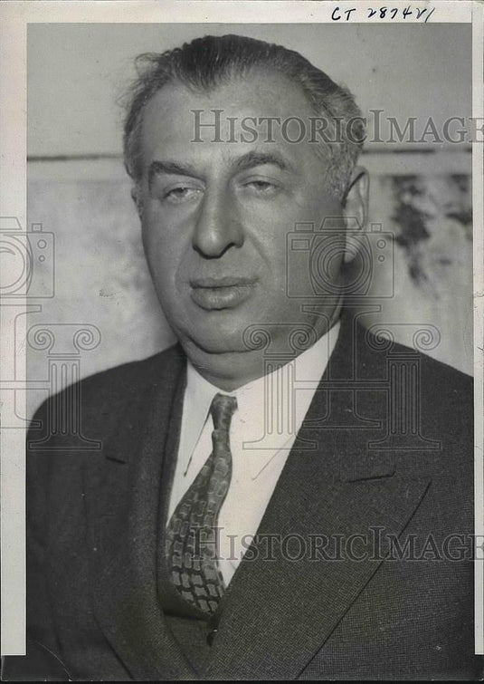 1934 Press Photo Irving Levinson General Manager Of Factory Arrested On Charges - Historic Images