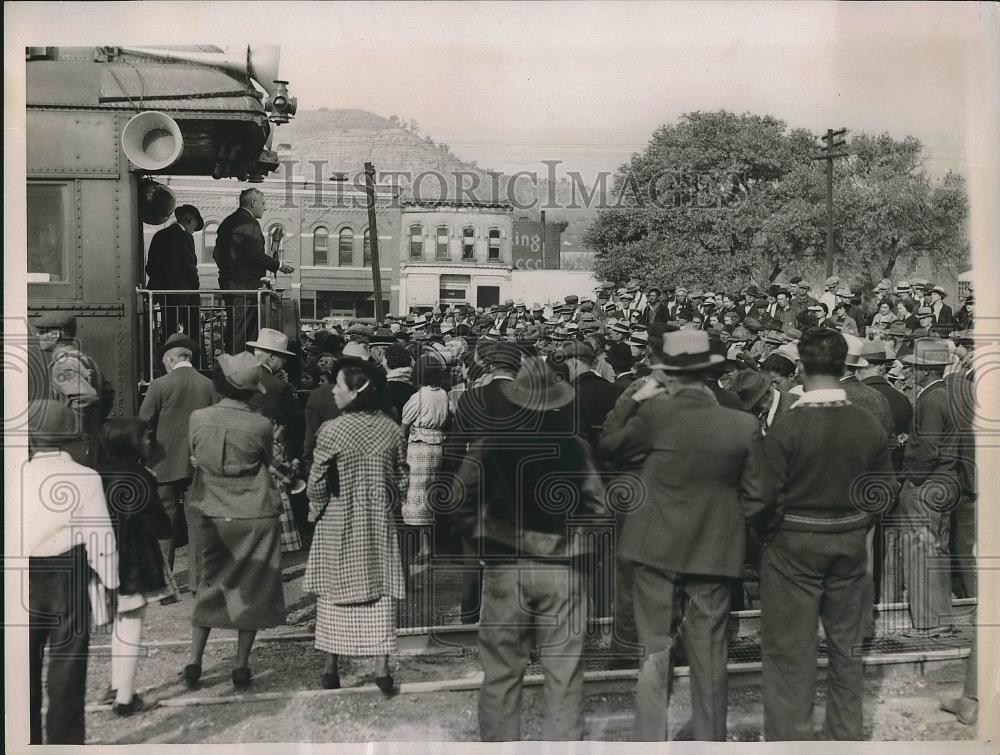 1936 Press Photo Gov. Landon candidate on campaign trail in N.M. - nea89020 - Historic Images