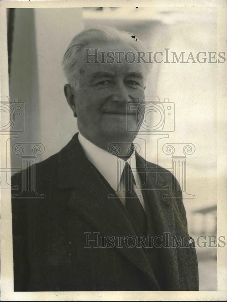 1931 Press Photo F Herman Gade Former Foreign Minister to Brazil - nea93924 - Historic Images