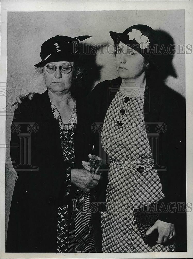 1936 Press Photo Family of Hollywood Mystery Murder WK Baker and Ethel Baker - Historic Images