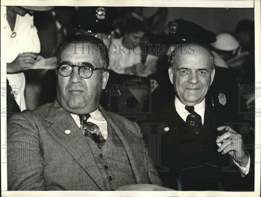 1937 Press Photo Gen. Jose Quevado, Tourist Dept of Mexico & Salvador Aguayo - Historic Images