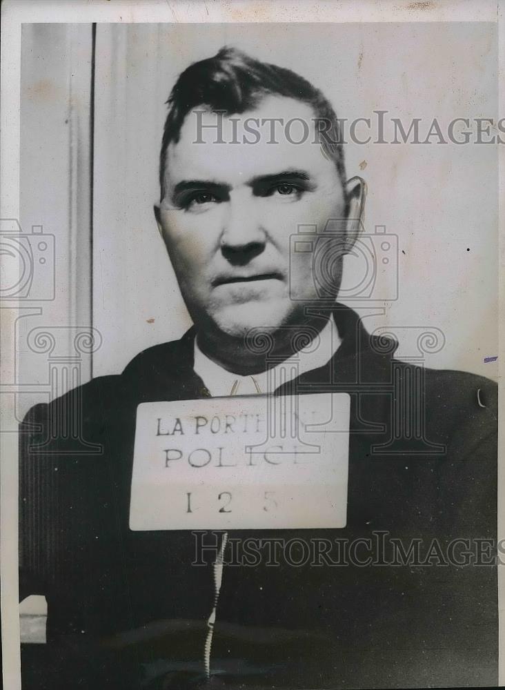 1936 Press Photo Harlan Crouch Murdered Agent John Foster Federal Alcohol Tax - Historic Images