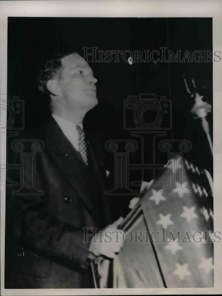 1930 Press Photo John Hamilton Speaking Republican State Convention Columbus, OH - Historic Images