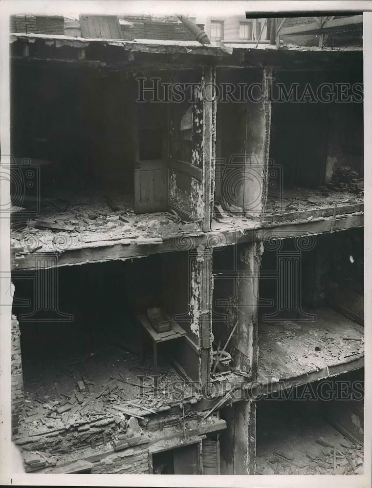 1935 Press Photo Building Collapses on Mulberry Street i - nea91677 - Historic Images