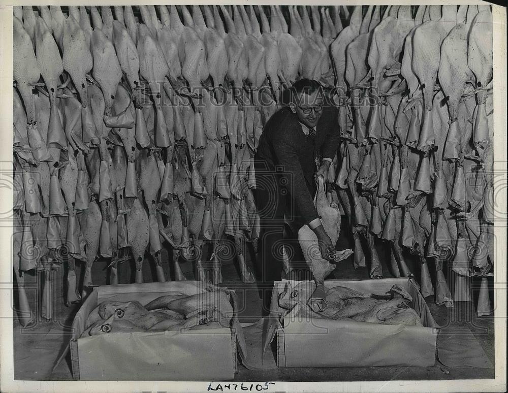 1938 Press Photo R. W. Rahn, Pres. of the Northwestern Turkey Growers&#39; Asso. - Historic Images