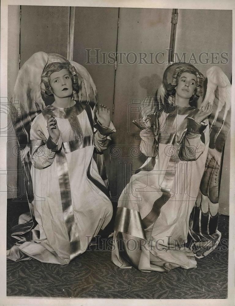 1935 Press Photo Angels in &quot;Dante &amp; Beatrice: Scene - nea88751 - Historic Images