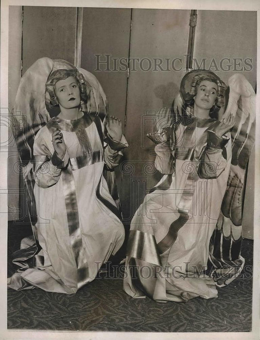 1935 Press Photo Angels in "Dante & Beatrice: Scene - nea88751 - Historic Images