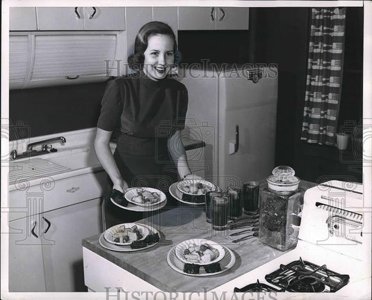1954 Press Photo Janet Rauchenberg of Louisiana, Yum Queen - Historic Images