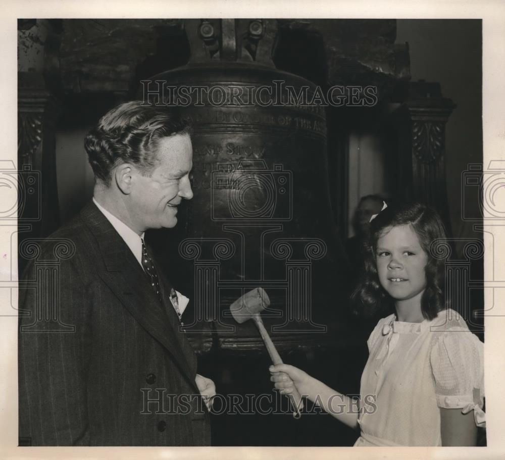 1940 Press Photo Republican Chairman John Hamilton with Descendant Duane - Historic Images