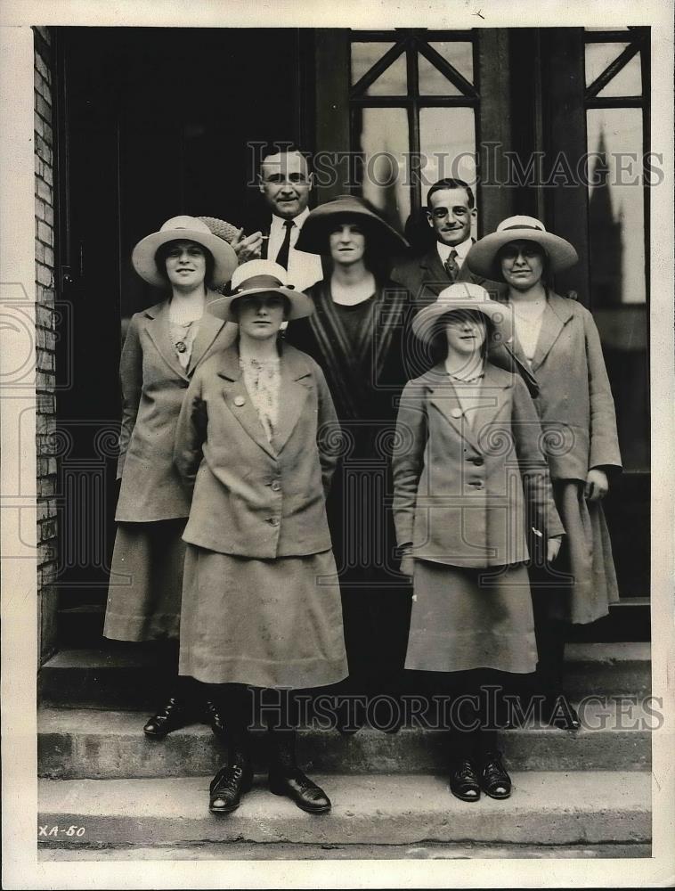 1923 Press Photo SW Murray, J Moore, I Townsend, M White, E Absolon,scholarships - Historic Images